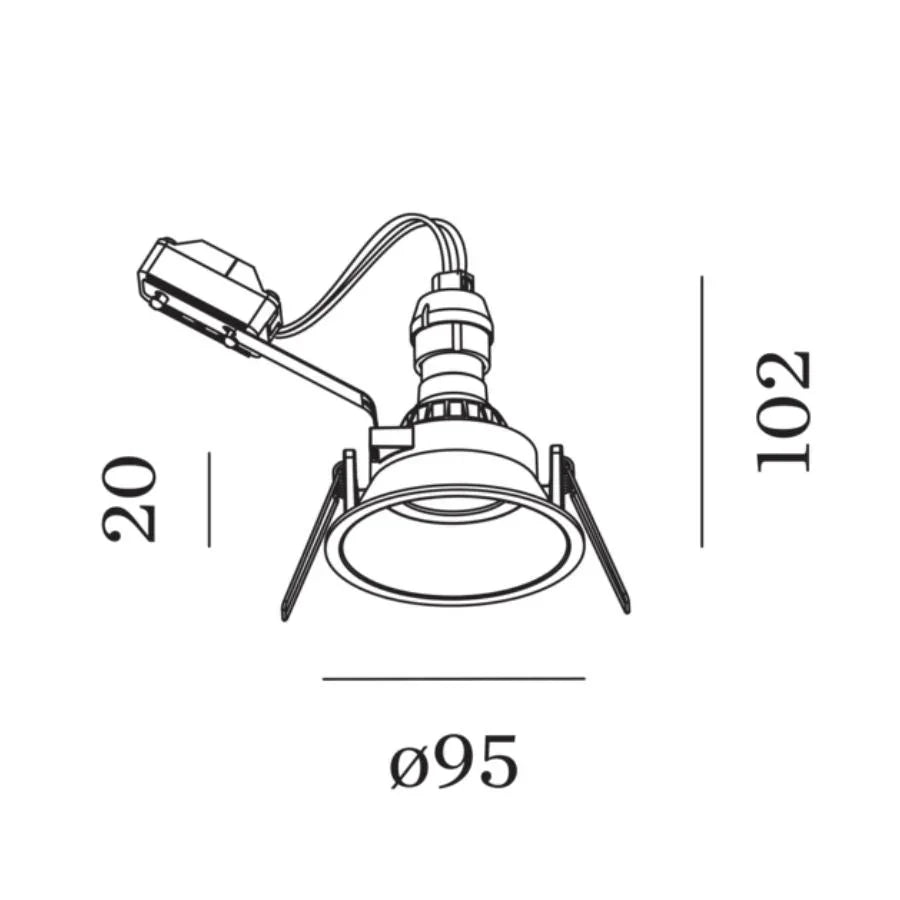 Wever & Ducré Deep IP44 1.0 GU10 Downlight | All Square Lighting