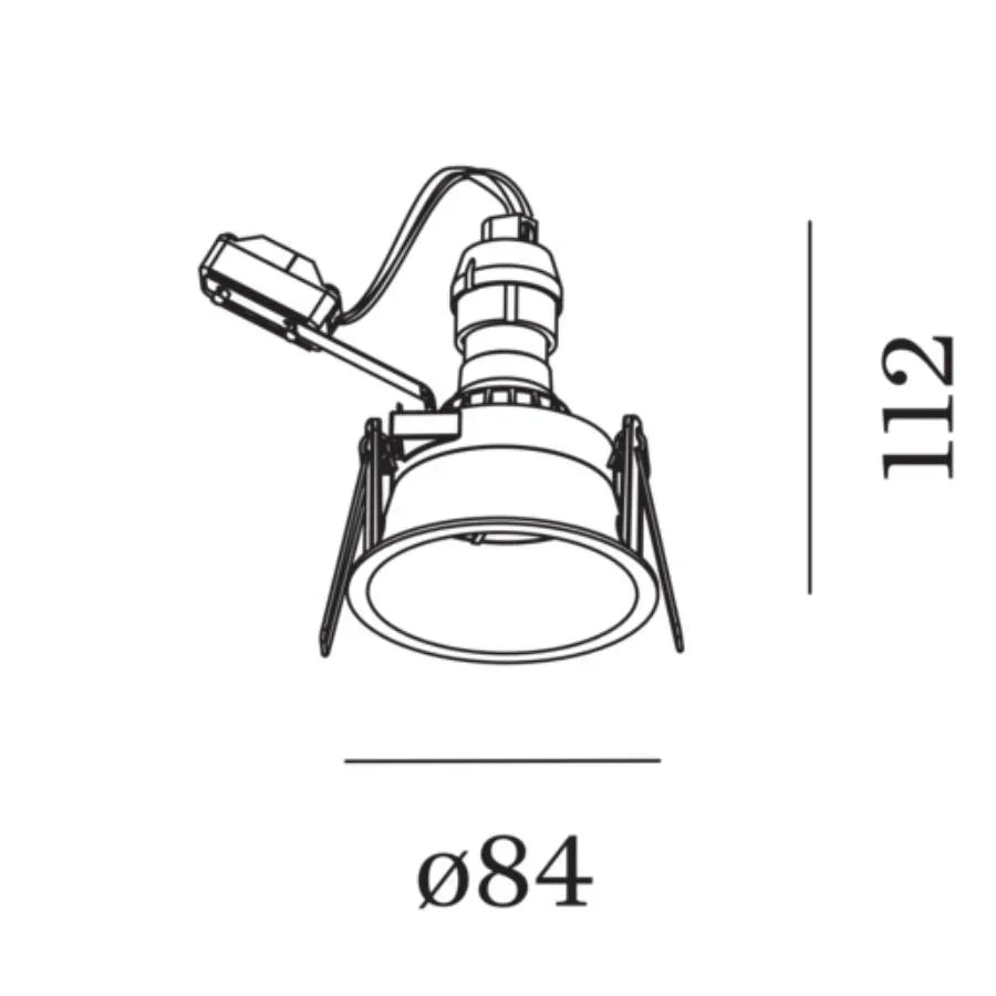 Wever & Ducré Deeper 1.0 GU10 Downlight | All Square Lighting