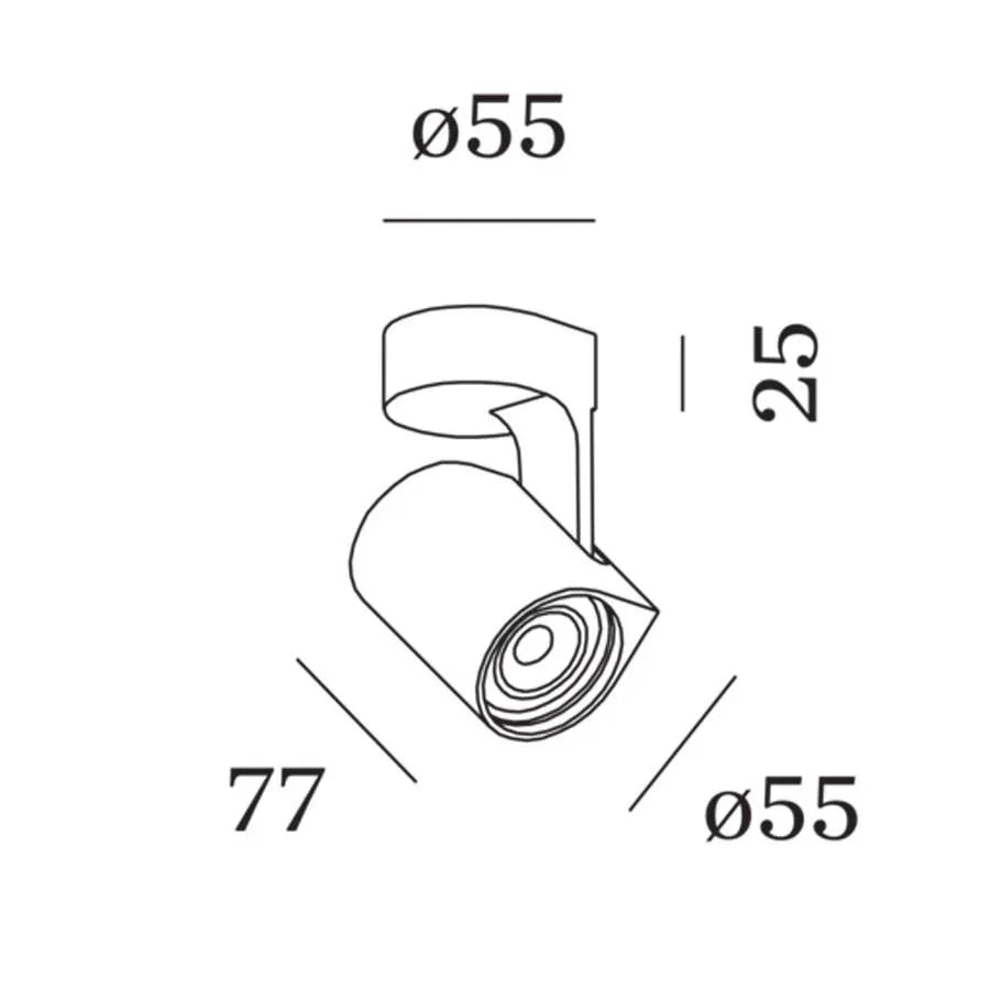 Wever & Ducré Sqube On Base 1.0 GU10 Spotlight | All Square Lighting