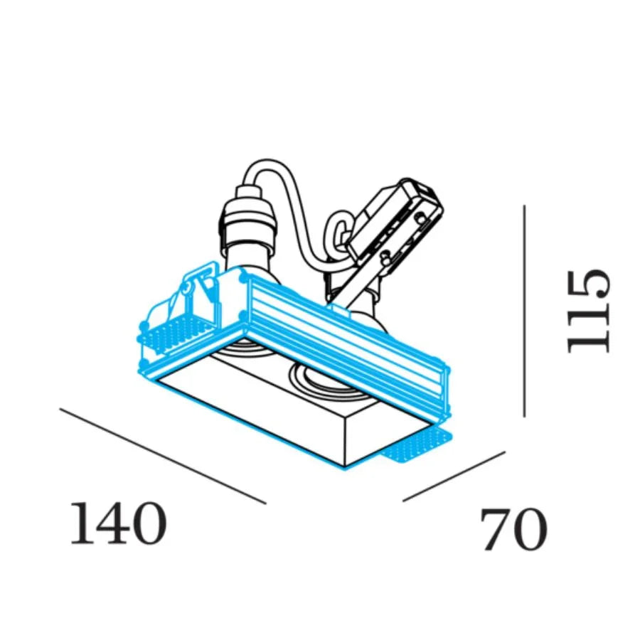 Wever & Ducré Strange 2.0 GU10 Trimless Downlight | All Square Lighting