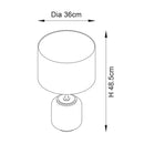 Seren Cobalt Glass Table Lamp
