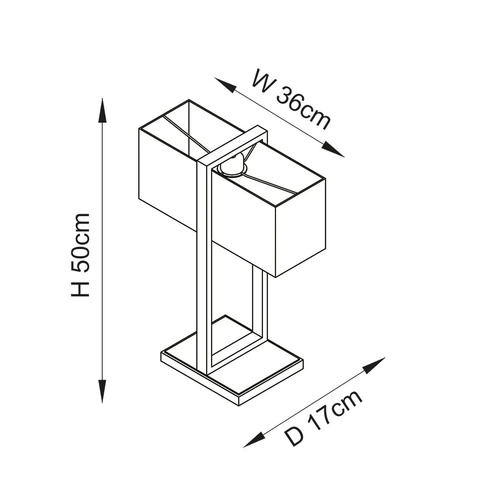 Rectangles Accent Table Lamp