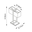 Rectangles Accent Table Lamp
