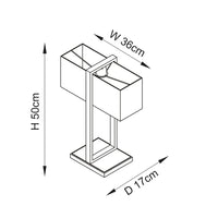 Rectangles Accent Table Lamp