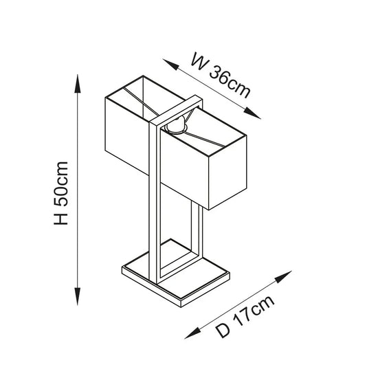 Rectangles Accent Table Lamp