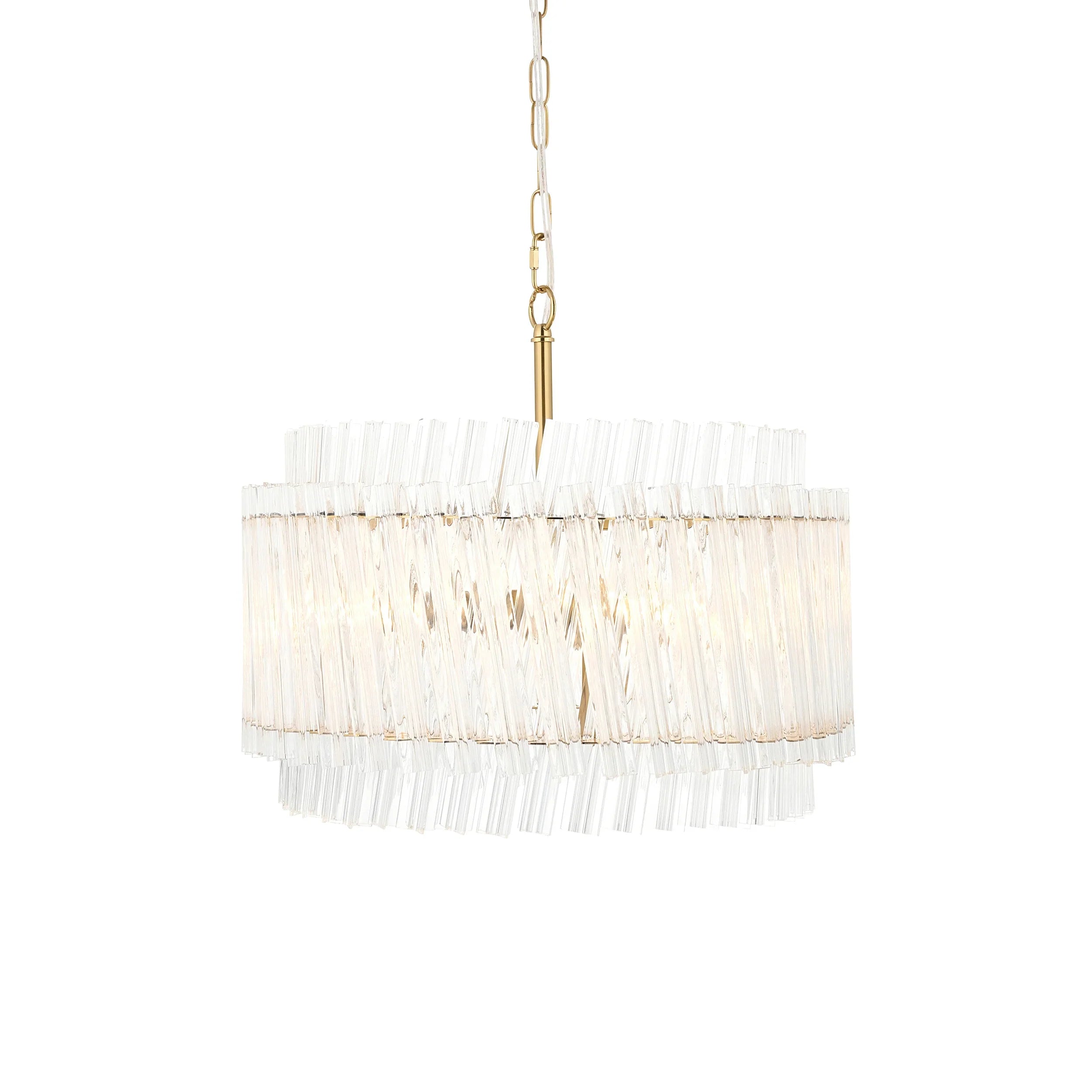 Artemis Trio Clear Glass Pendant Light