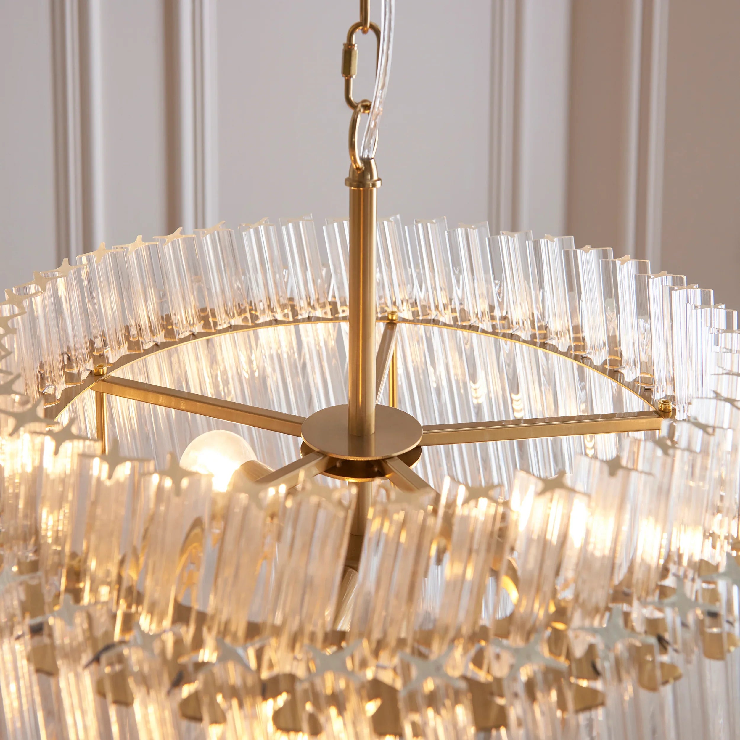 Artemis Trio Clear Glass Pendant Light