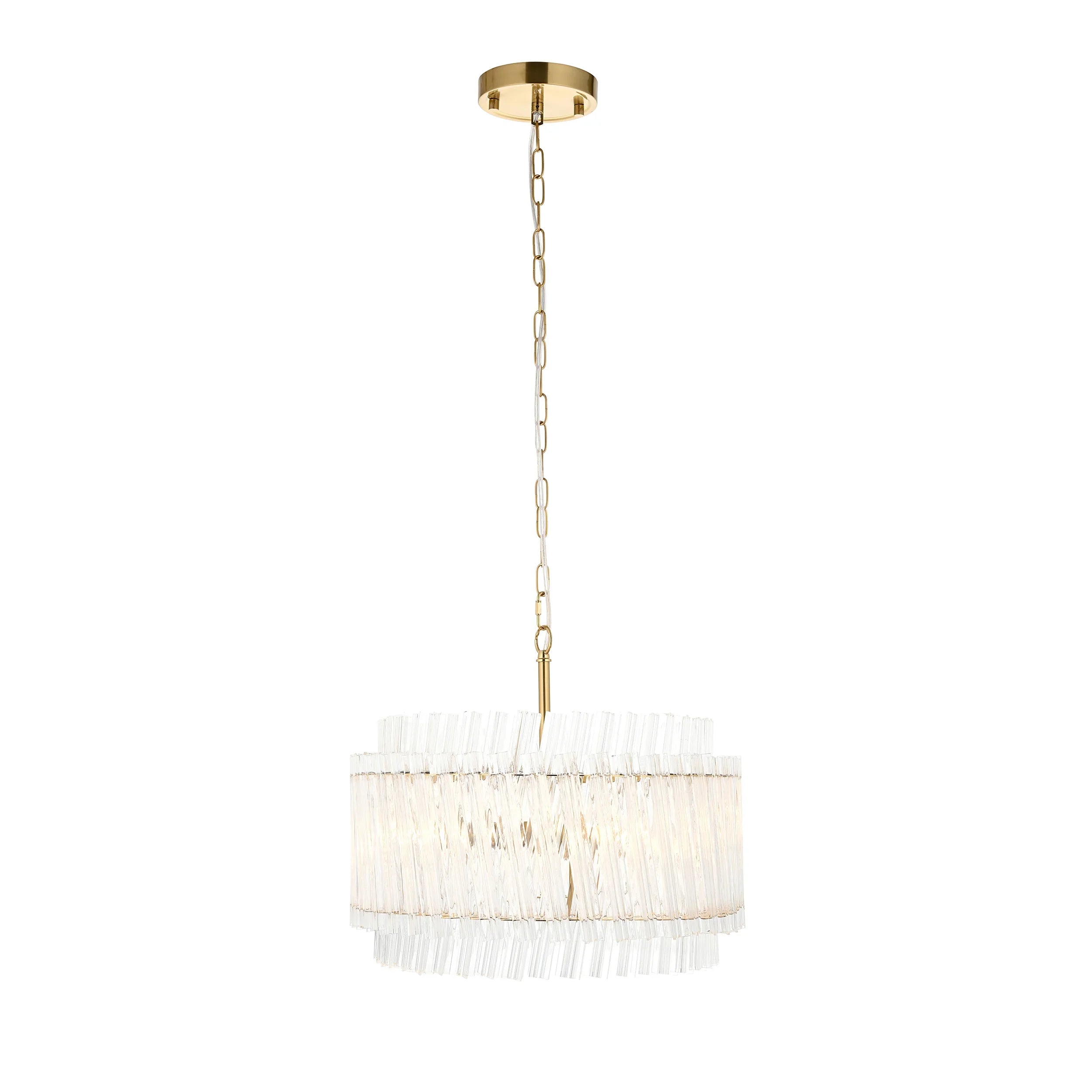 Artemis Trio Clear Glass Pendant Light