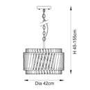 Artemis Trio Clear Glass Pendant Light