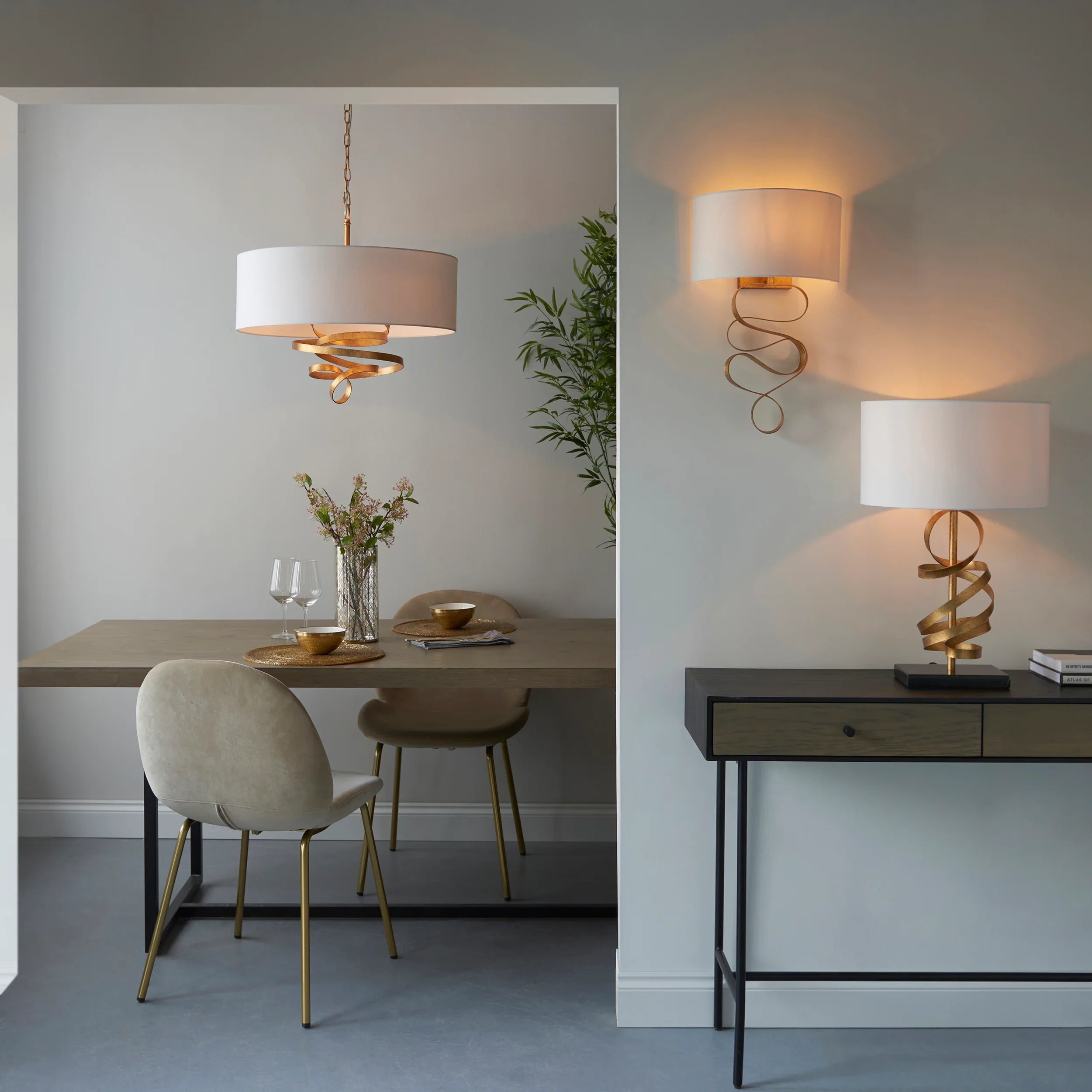 Aurora Ribbon Shade Wall Light