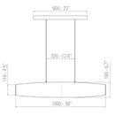 10 HEURES 10 Colonne 100 Horizontal Pendant Light | All Square Lighting