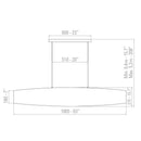 10 HEURES 10 Colonne 160 Horizontal Pendant Light | All Square Lighting