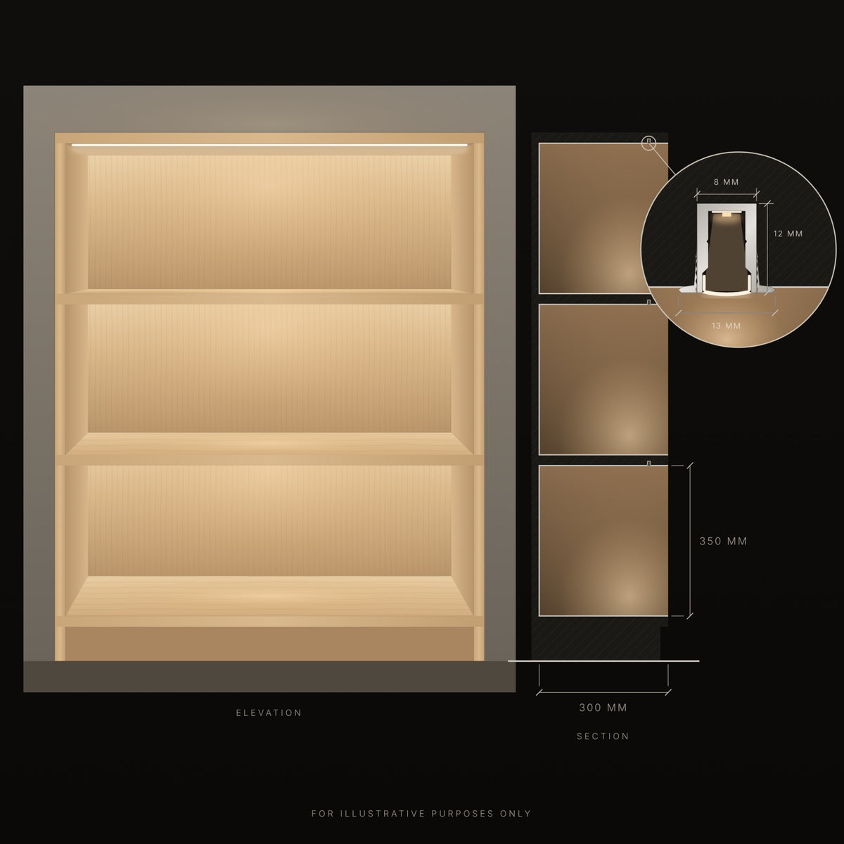 Micro Recessed LED Profile