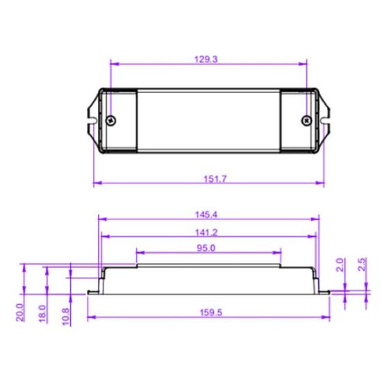 20W LED Driver Mains Dimmable 250-700mA