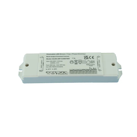 20W LED Driver Mains Dimmable 250-700mA