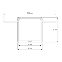 Extra Deep Plaster In LED Profile