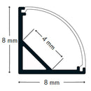 100% Light UK Micro 45° LED Profile | All Square Lighting
