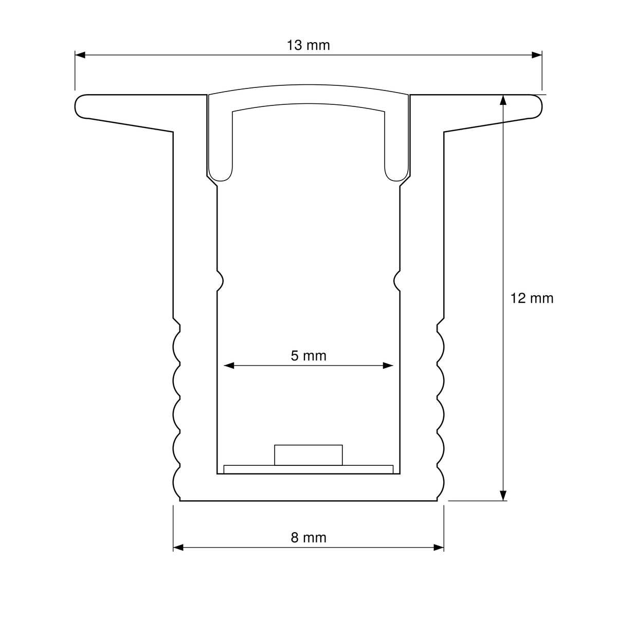 Micro Recessed LED Profile