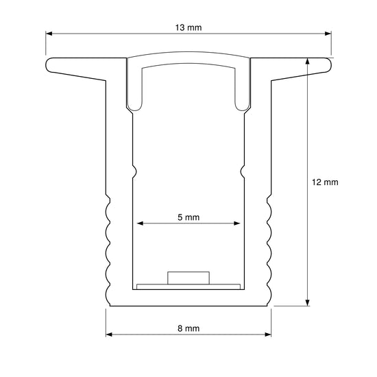 Micro Recessed LED Profile