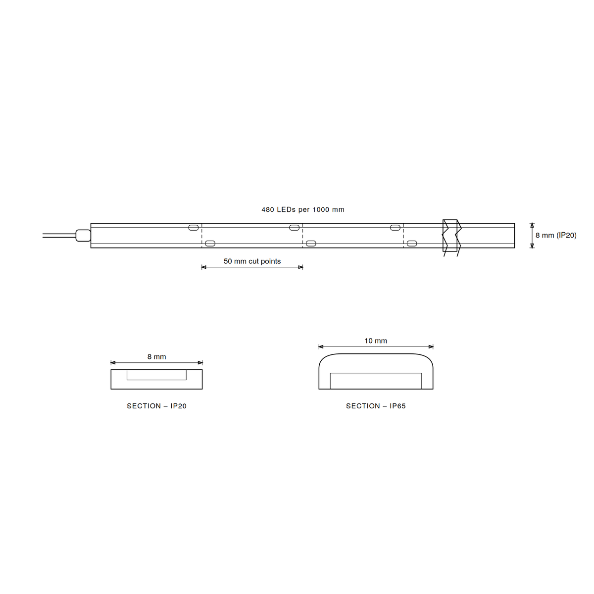 Eco 10 COB Led Strip