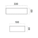 100% Light UK 2293 LED Wall Light | All Square Lighting