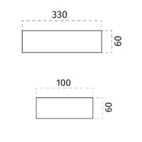 100% Light UK 2293 LED Wall Light | All Square Lighting