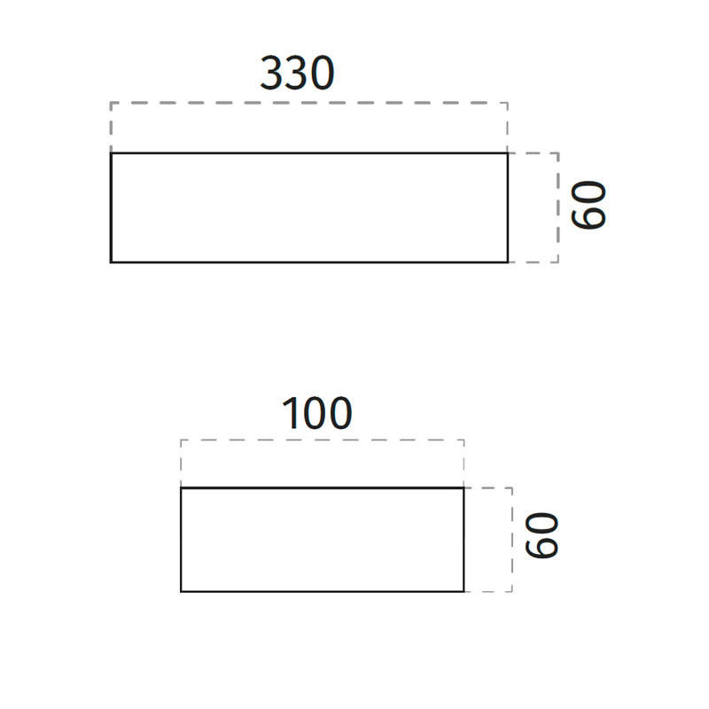 100% Light UK 2293 LED Wall Light | All Square Lighting