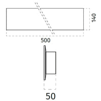 100% Light UK 2421B LED Wall Light | All Square Lighting