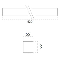 100% Light UK 2422B LED Wall Light | All Square Lighting