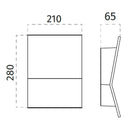 100% Light UK 2474 LED Wall Light | All Square Lighting