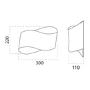 100% Light UK 2503 LED Wall Light | All Square Lighting
