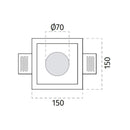 100% Light UK 4058 Floor Washer | All Square Lighting