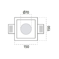 100% Light UK 4058 Floor Washer | All Square Lighting