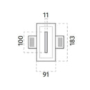 100% Light UK 4100E Floor Washer | All Square Lighting