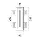 100% Light UK 4100F Floor Washer | All Square Lighting
