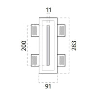 100% Light UK 4100F Floor Washer | All Square Lighting