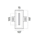 100% Light UK 4130B Floor Washer | All Square Lighting