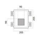 100% Light UK 4195B Floor Washer | All Square Lighting