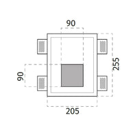 100% Light UK 4195B Floor Washer | All Square Lighting