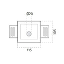 100% Light UK 4201 Floor Washer | All Square Lighting