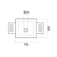 100% Light UK 4201 Floor Washer | All Square Lighting