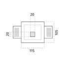 100% Light UK 4202 Floor Washer | All Square Lighting