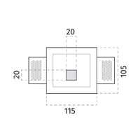 100% Light UK 4202 Floor Washer | All Square Lighting