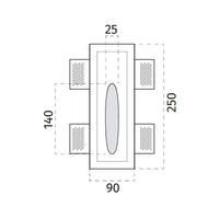 100% Light UK 4204B Floor Washer | All Square Lighting