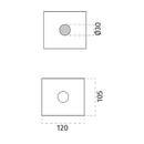 100% Light UK 4205B Floor Washer | All Square Lighting