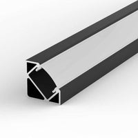 100% Light UK 45° Surface LED Profile | All Square Lighting