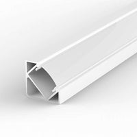100% Light UK 45° Surface LED Profile | All Square Lighting