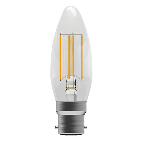 3.3W BC Clear LED Filament Candle Lamp