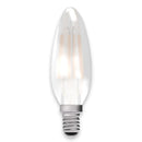 100% Light UK 3.3W SES Satin LED Filament Candle Lamp | All Square Lighting
