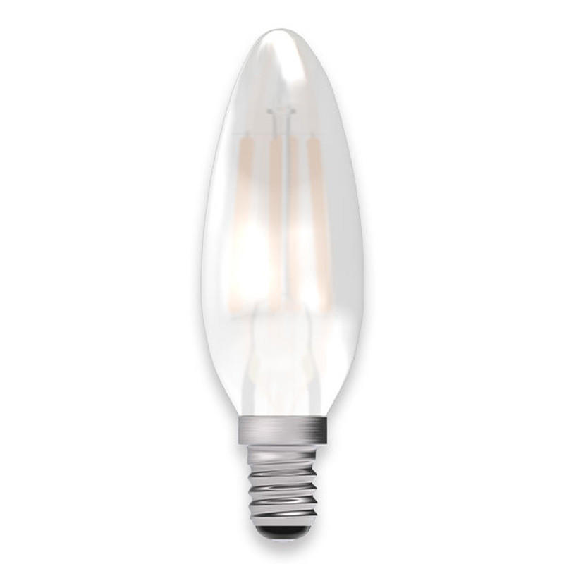 3.3W SES Satin LED Filament Candle Lamp